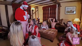 Preview 4 of Actress Anushka Sex Video - ⭐️Santa cums to the girls orgy ⭐️Santa leaves his gorgeous helpers a special gift and when he comes back they emp...