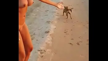 Preview 1 of Shping Male Ledi Selsh Men Xex - Girl escapes dog with interior clothes