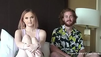 Preview 2 of Elena Valli - Amateur wife sucking her hubby&#039_s cock on homemade.