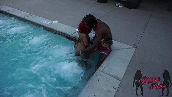 Preview 1 of Wife Cum Kiss - GorgeousAphro Takes On Louie Smalls And Camera Man Jason Sweets