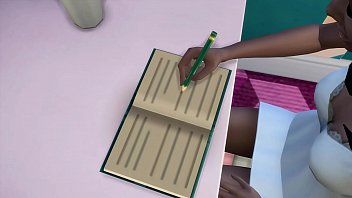 Preview 1 of Erotikuli Pilmebi Mom - StepSon Fucking ebony step-mom hides and waits until he falls  before fucking her