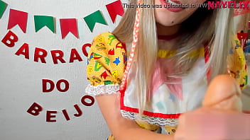 Preview 2 of Jav Bushed Teen - Punheta guiada barraca do beijo 2020