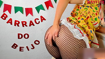 Preview 3 of Jav Bushed Teen - Punheta guiada barraca do beijo 2020