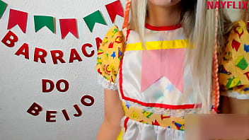 Preview 4 of Jav Bushed Teen - Punheta guiada barraca do beijo 2020