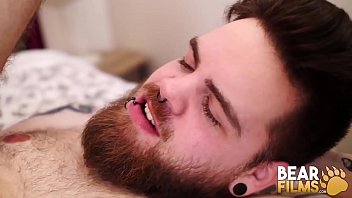 Preview 3 of Girl Fuck Gay - BEARFILMS Young Big Bear Claudio White Swaps Head And Fucks