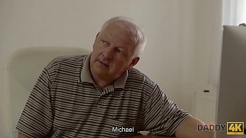 Preview 1 of All Sonniy Xxx - DADDY4K. Boy fixes computer while he is fucking his girlfriend