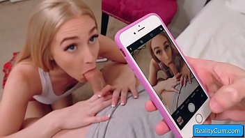 Preview 1 of Infian Bangla - Sexy young blonde teen slut Emma Straletto perform amazing blowjob while she gets filmed on the phone