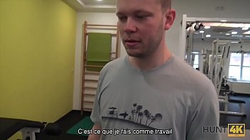 Preview 1 of Dog Fuck Belgium - HUNT4K. La ingenua conejita de gimnasio tiene sexo con un hombre rico