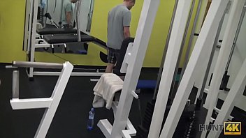 Preview 4 of Dog Fuck Belgium - HUNT4K. La ingenua conejita de gimnasio tiene sexo con un hombre rico