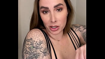 Preview 1 of Pipi France - Paige is in fishnets taking a big black cock dildo and finishes with her mouth