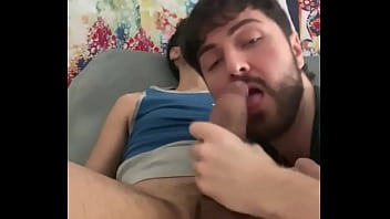 Preview 4 of Guys Sex Small - thick dick cumming inside friend mouth