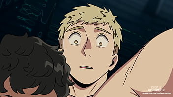 Preview 4 of Babi And Dever Full Xxx Sexy - Delicious in Dungeon - Kabru and Chilchuck swallow Laios&#039_ big dick in a competition.