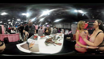 Preview 4 of Corean Xvidios - Naughy Jade and Karolina Kumms VR body tour at EXXXotica NJ 2019