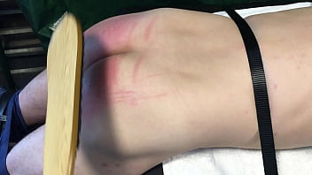 Preview 4 of Black Asshole Close Up - Paddled ass