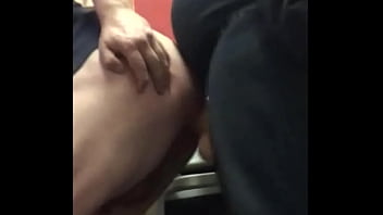 Preview 4 of Hardcore Kiana Dior - bisexual male mark wright assfucked by his girlfriend with a big dildo cock close up and balls deep you could tell he liked it