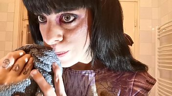 Preview 4 of Boy Child Vs Mom - Mouth &amp_ teeth fetish POV toothbrush after goodmorning BJ pt1 HD