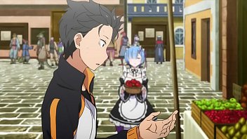 Preview 3 of Japanese Student Les - Re:Zero kara Hajimeru Isekai Seikatsu: Shin Henshuu-ban Episodio 8