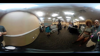 Preview 1 of Bus Sex In Rep - Tyomi Morgan VR Booby Jiggle at EXXXotica NJ 2019