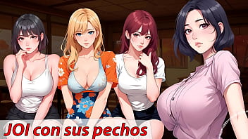 Preview 1 of Surprise Crossdresser - Audio JOI hentai. &iexcl_No te corras! Ellas quieren aprender a usar sus tetas contigo.