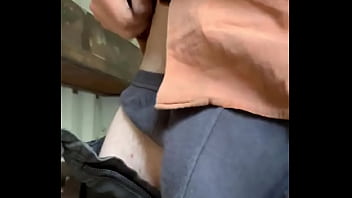 Preview 1 of Old And Young Couple Sex - Tradie cock out at work