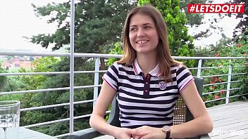 Preview 1 of Sexsy Picture - LETSDOEIT - Ginger Fox - Russian Teenager Gets Naked And Plays With Her Pussy