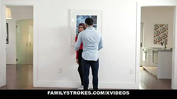 Preview 2 of 12sal Ki Girl Ki Sexi Videos - FamilyStrokes - Stepsister (Maya Farrell) Learns To Suck My Cock In Her Hijab
