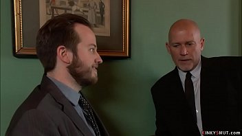 Preview 1 of Groping Public Naked - Elder boss fucks tied busty employee