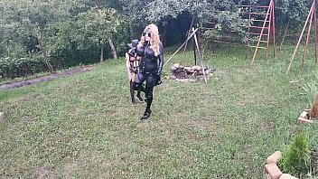 Preview 1 of Lulu Humping - training for blonde TV TS cunt by sexy goth domina pt2 HD