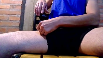 Preview 2 of Small Tinn - Me strocking my big cock.