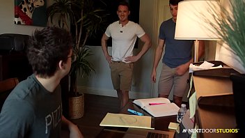 Preview 2 of Keiran Lee And Aletta Ocean - Will Braun&#039_s Friends Give Him a Needed Study Break