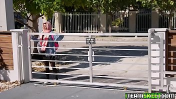 Preview 1 of Gay Bareback Pov - Sexy teen in hijab gets a deal with the nosy guy and makes him keep his mouth shut
