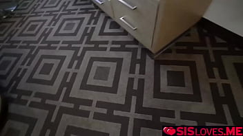 Preview 1 of Brazer Xxx Dawnload Mp4 Videos - Stepsister Allie Nicole fucked by her stepbrother from behind as a birthday gift