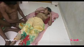 Preview 2 of Spartan Fucking - hindi telugu village couple making love passionate hot sex on the floor in saree