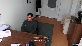 Preview 1 of Japan Vs Negroe - Straight Guy Eats A Big Cock To Pass The Job Interview - DIRTY SCOUT