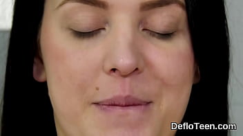 Preview 1 of Hd Mom Teach Sex - Sensitive teen Sasha Mamaeva gets virgin pussy licked