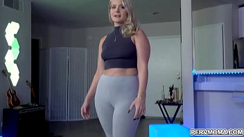 Preview 1 of Bal Wala Bhosya - Blonde MILF Lisey Sweet pulls out her tits and lets her stepson fondle her before sucking his dick