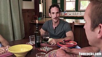 Preview 1 of Dawnload Xxx Free - The Step Family Dinner- Gay Baes
