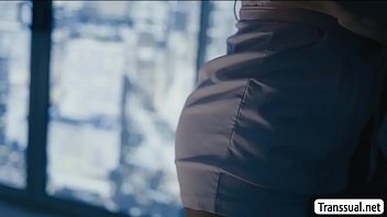 Preview 2 of Orgasms Enema Humping - Latina TS Khloe does r. anal sex