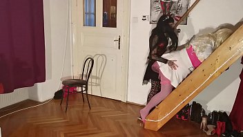 Preview 4 of Bang Dore - Goth teen a. &amp_ straponfuck her huge real barbi fuck doll pt2 HD