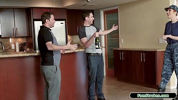 Preview 1 of Kamloops Tru Dorm Slut - Busty redhead stepmom tittyfucks stepson