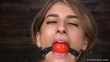Preview 1 of Creimpy Sex - Bound hairy blonde is machine banged
