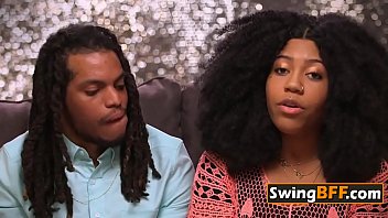 Preview 1 of Eboney Bjo Job White Dick - Dark meat destroys tight pussy