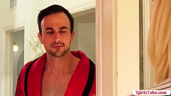 Preview 1 of Shemales Schwarz - Teen TS Ella rides some strangers cock