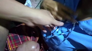 Preview 2 of Dress Charge - My best friend gave me a plenty of cums into my mouth