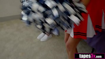 Preview 2 of Milf Sheved - Naughty Cheerleader Can&#039_t Resist Her Stepbrother&#039_s Cock (Athena Faris)