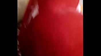 Preview 3 of Grosser Kitzler - Desi cum on Heart Pillow