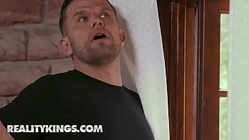 Preview 2 of 2x Ln - REALITY KINGS - Curvy Brunette Tommy King Squirts As Her Neighbor Drills Her Tight Eager Ass