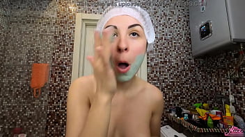 Preview 2 of Mama Kolon - Sexy Girl Dances to Music and Plays with Foam