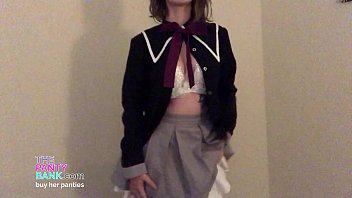 Preview 1 of Richelle Ryan Adulteress Sex - Sexy College Slut Strips Then Tries Anal Play With Her Tight Asshole | The Panty Bank