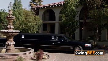Preview 1 of Mary Moody Akgingersnaps - Black swinger couple arrives to the mansion for some hot fun in the red room